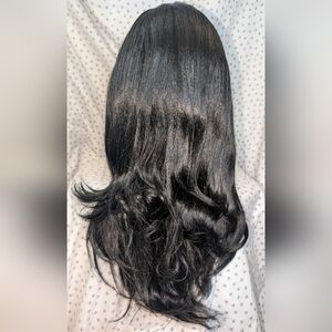 Yaki Wavy Headband Wig 20” Glueless Synthetic 180% Density Wear & Go